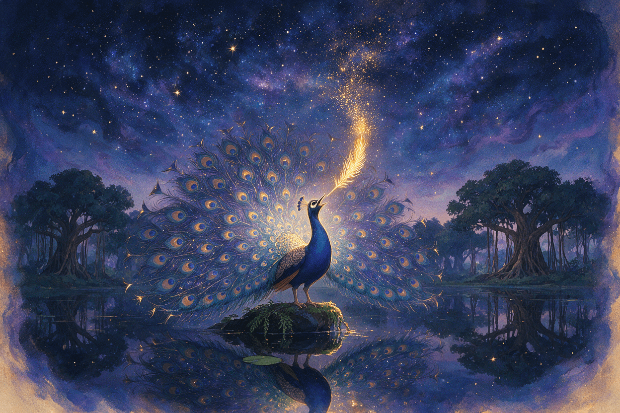 The Peacock's Golden Feather