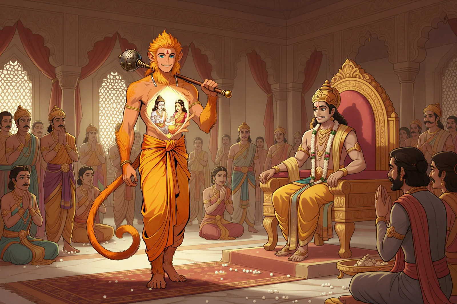 Hanuman Proves His Devotion: The Open Heart
