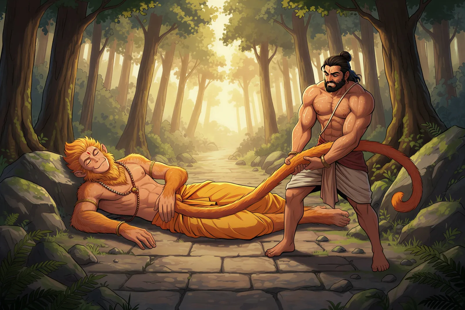 Hanuman Meets Bheem: The Long Tail