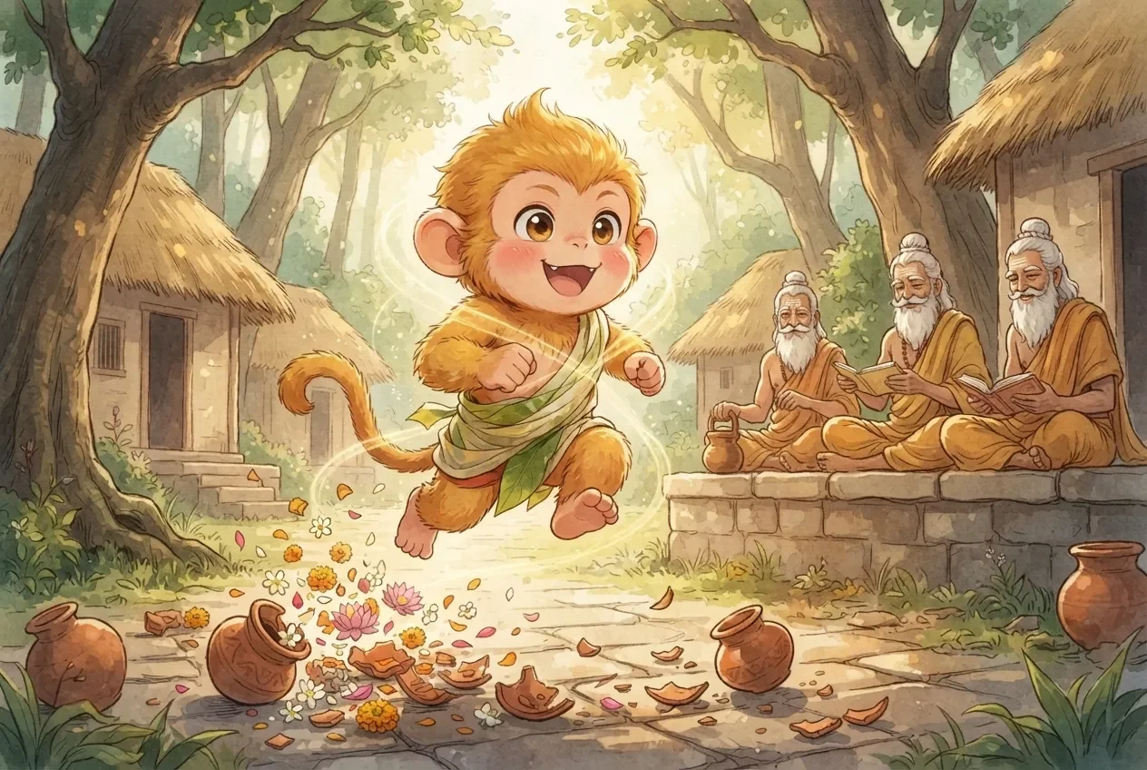 Hanuman and the Broken Pots