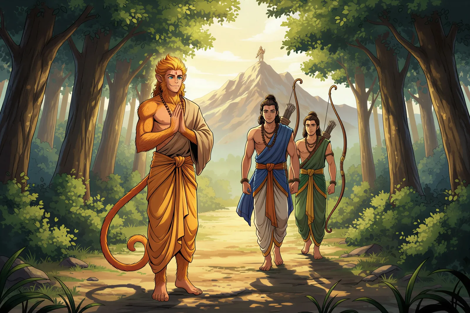 Hanuman Meets Rama: The Hermit in the Forest