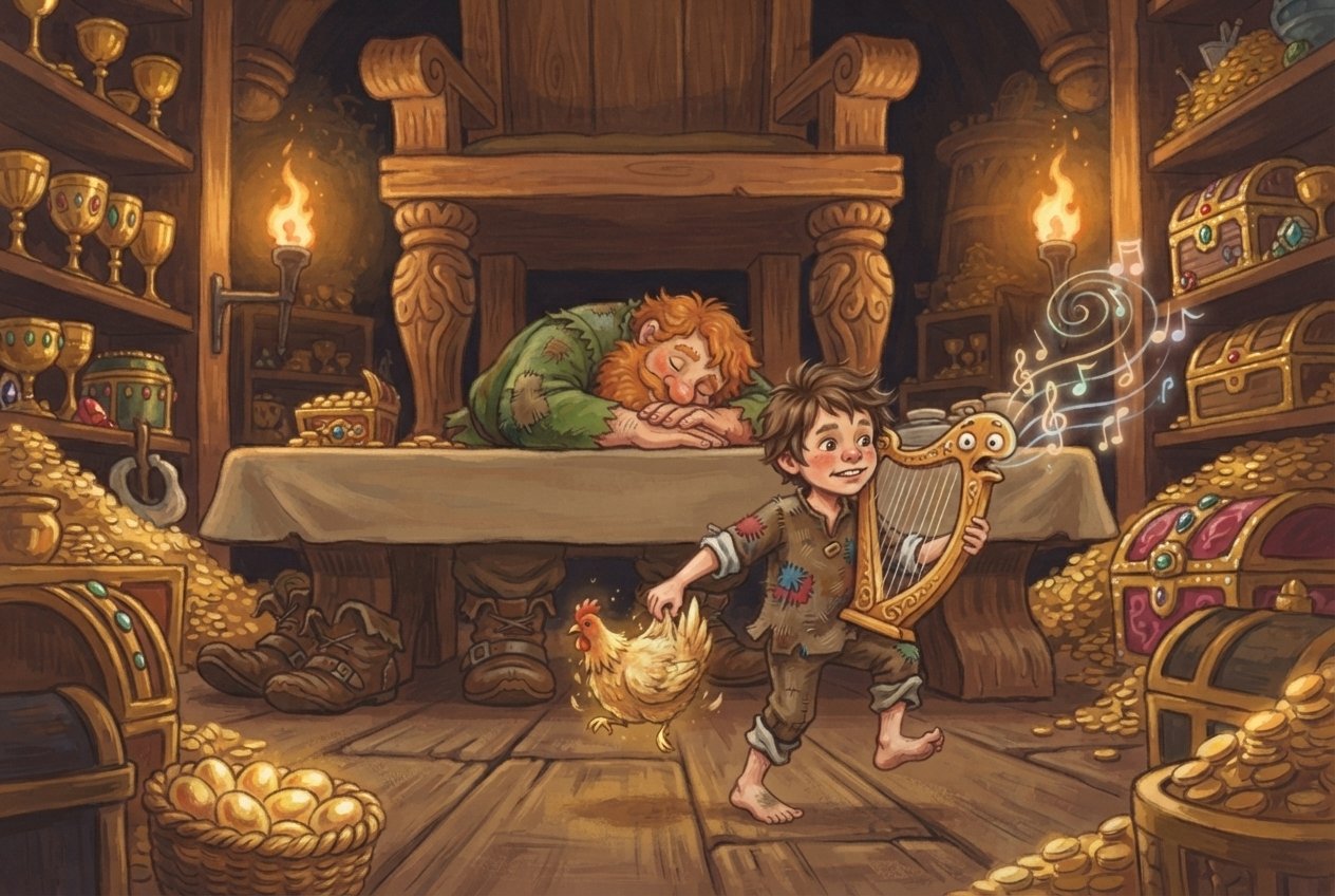 The Hen and the Singing Harp