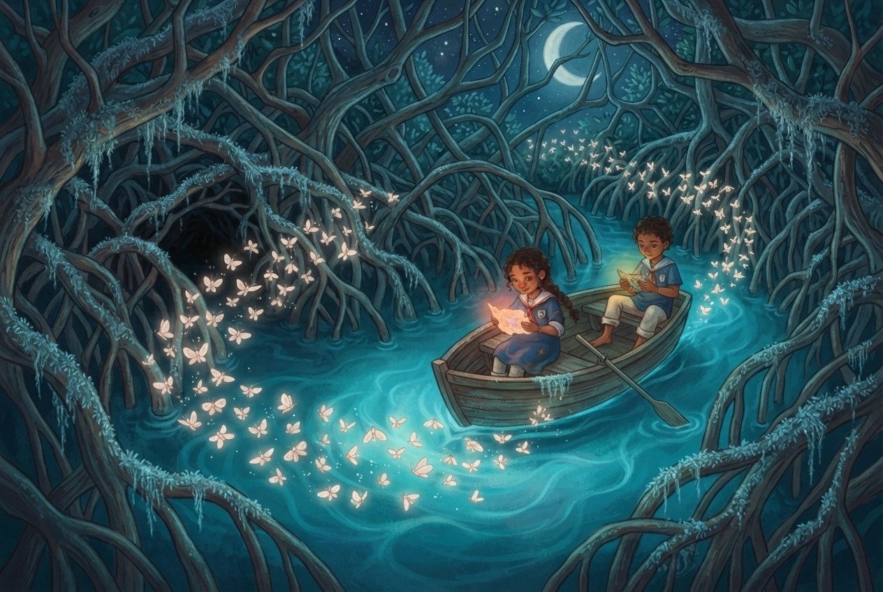 The Mangrove Maze of Moon-Moths