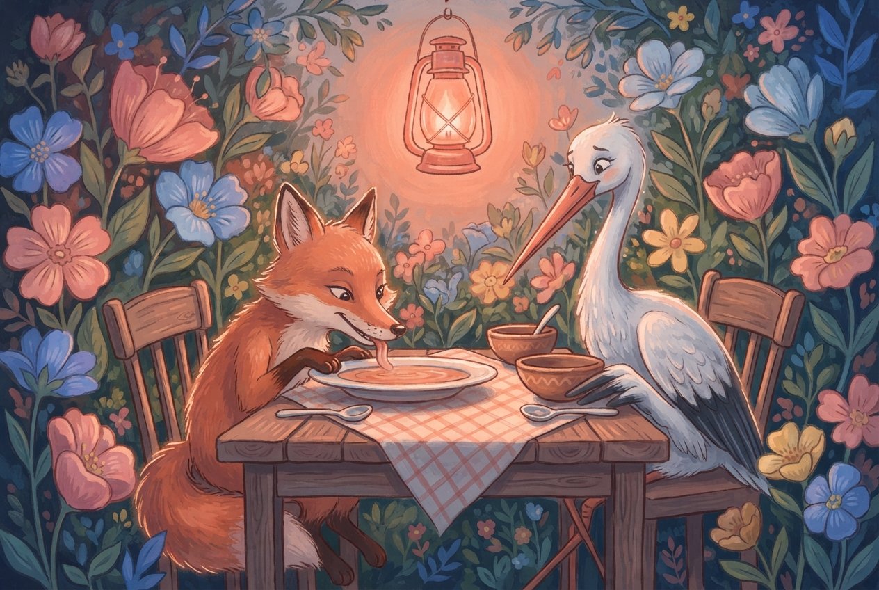 The Fox and the Stork