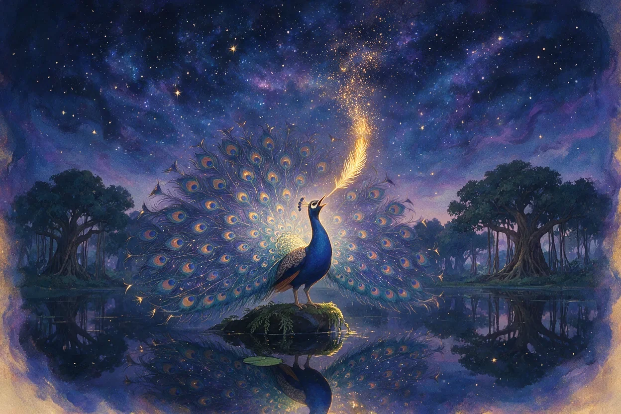 The Peacock's Golden Feather