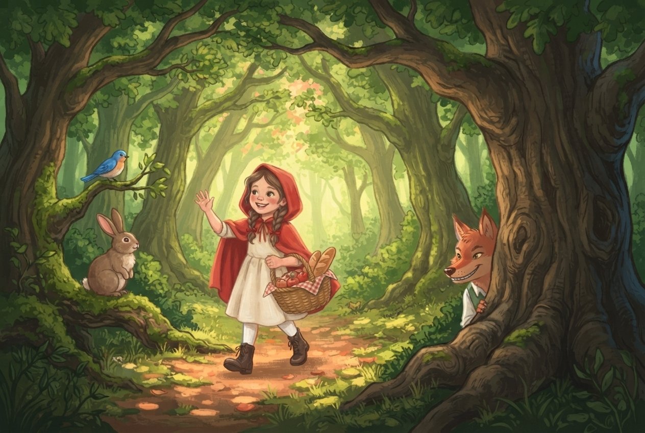 Red Riding Hood: The Cloak of Brightest Red